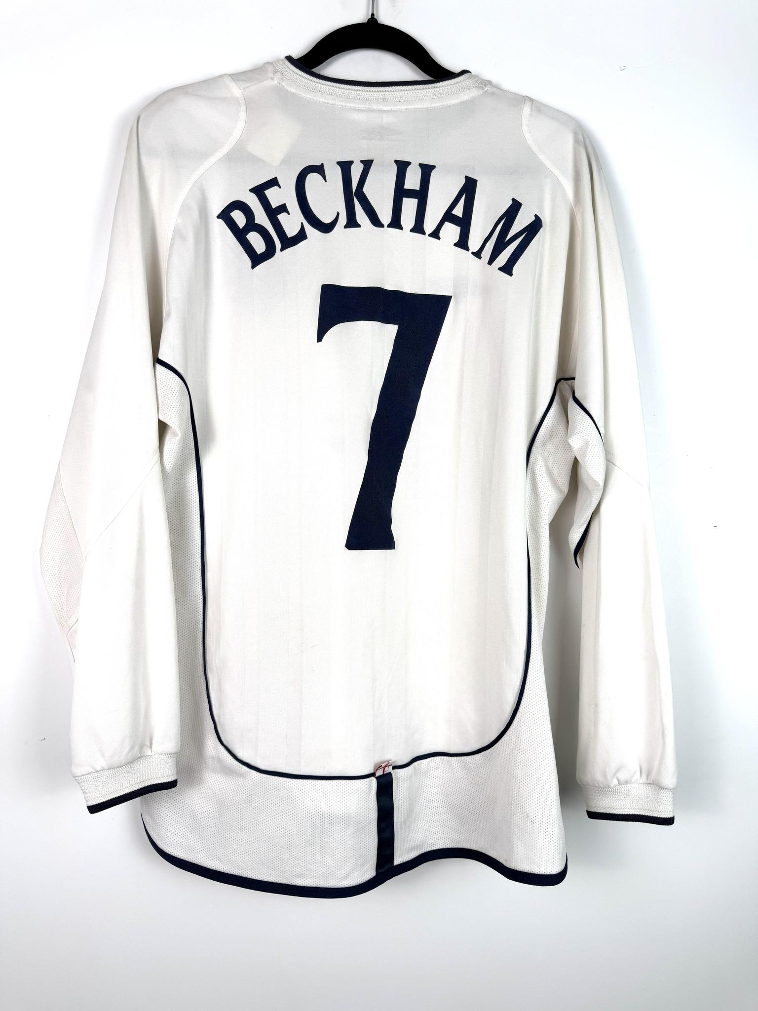 '02 England Home - 'Beckham #7'