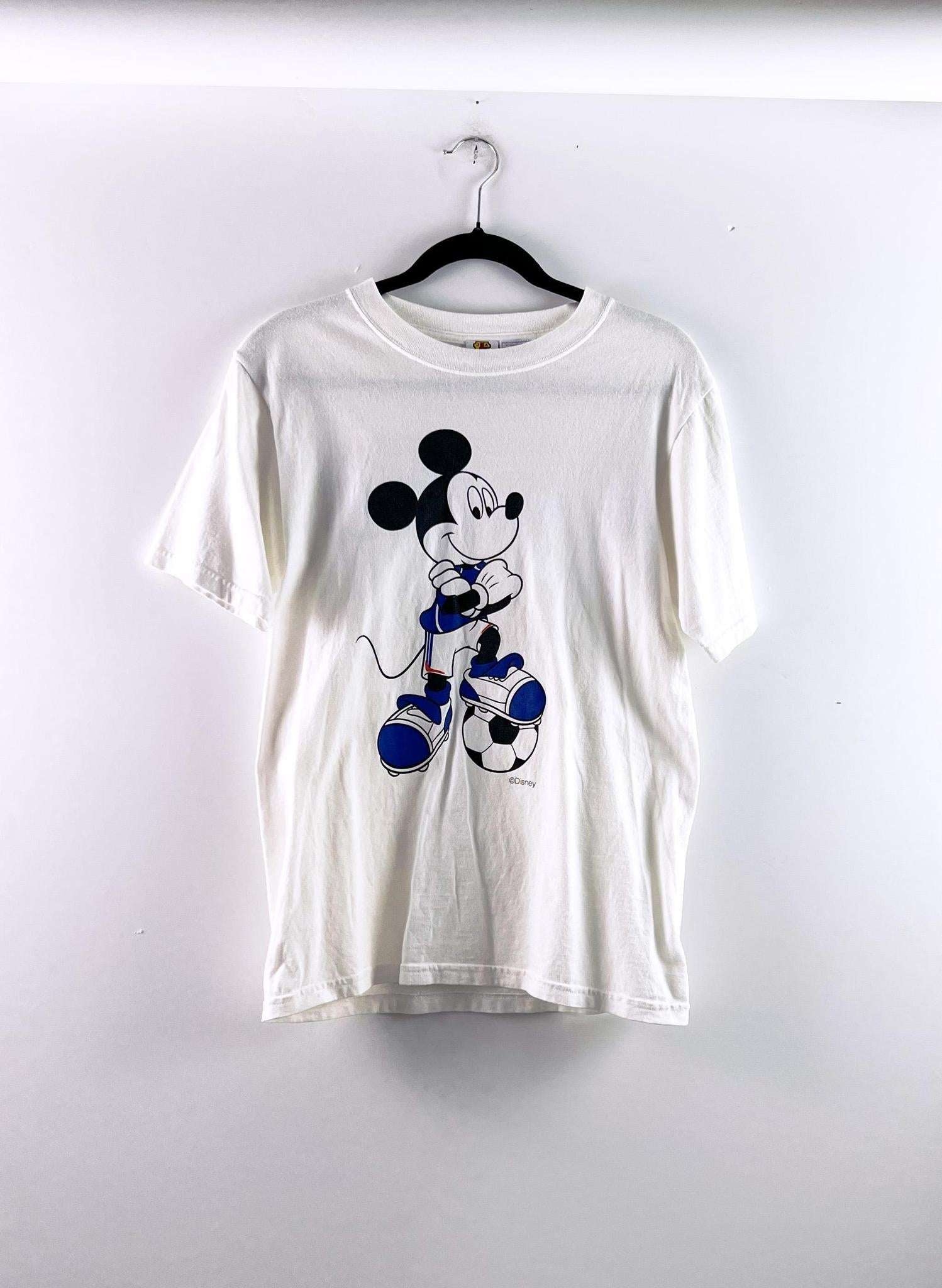 '06 Japan National Samurai Blue Mickey Mouse Tee