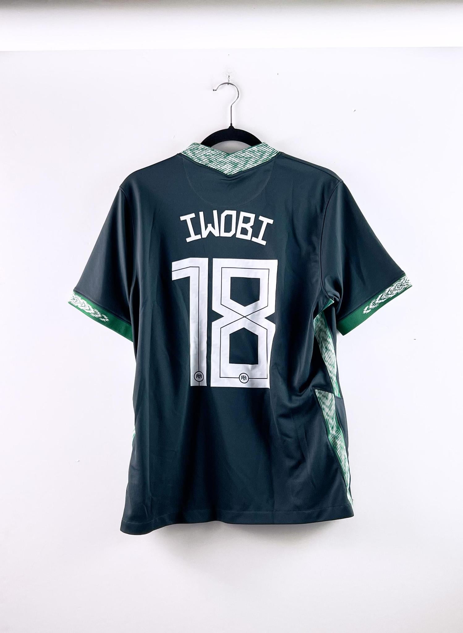 '20-21 Nigeria National Football Team Away Kit - 'Iwobi #18'