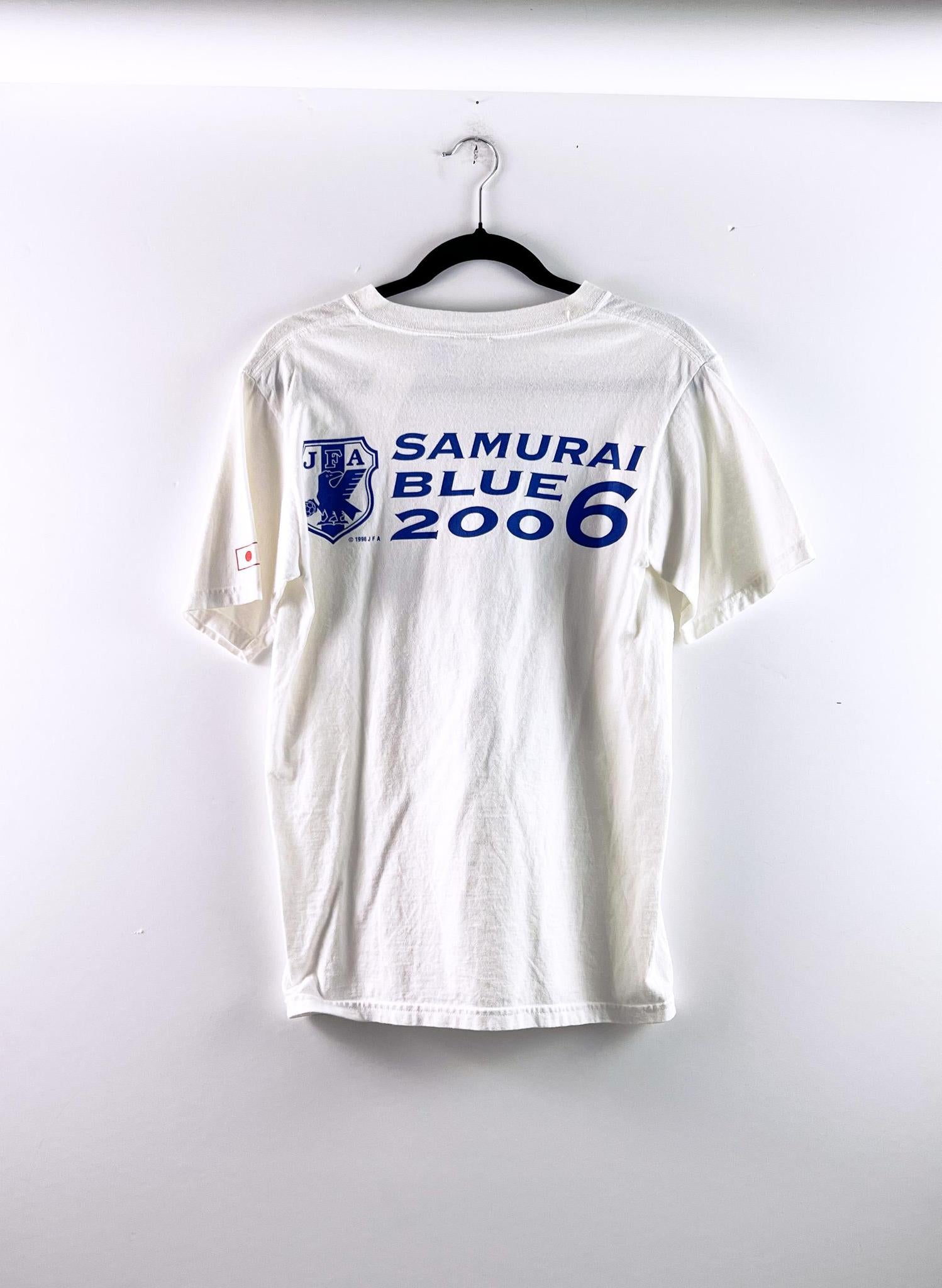 '06 Japan National Samurai Blue Mickey Mouse Tee