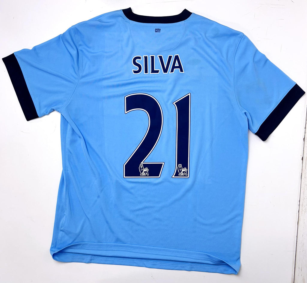 '14 Manchester City Home Kit - 'Silva #21'