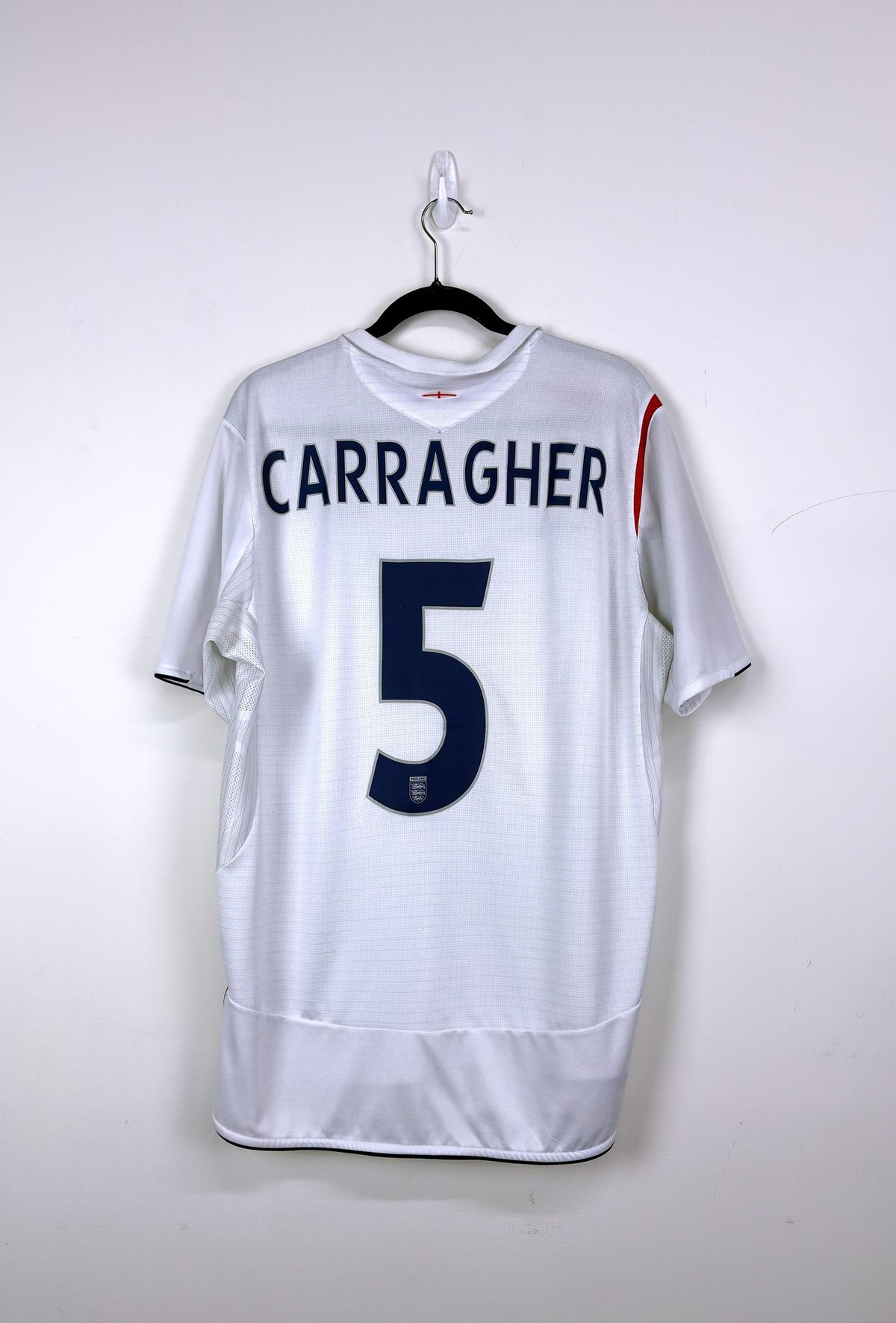 '05-07 England National Football Team Home Kit - 'Carragher #5'