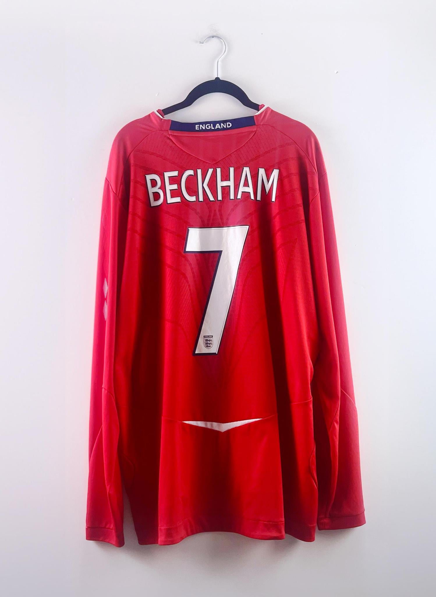 '08 England National Football Team Away Kit - 'Beckham #7'
