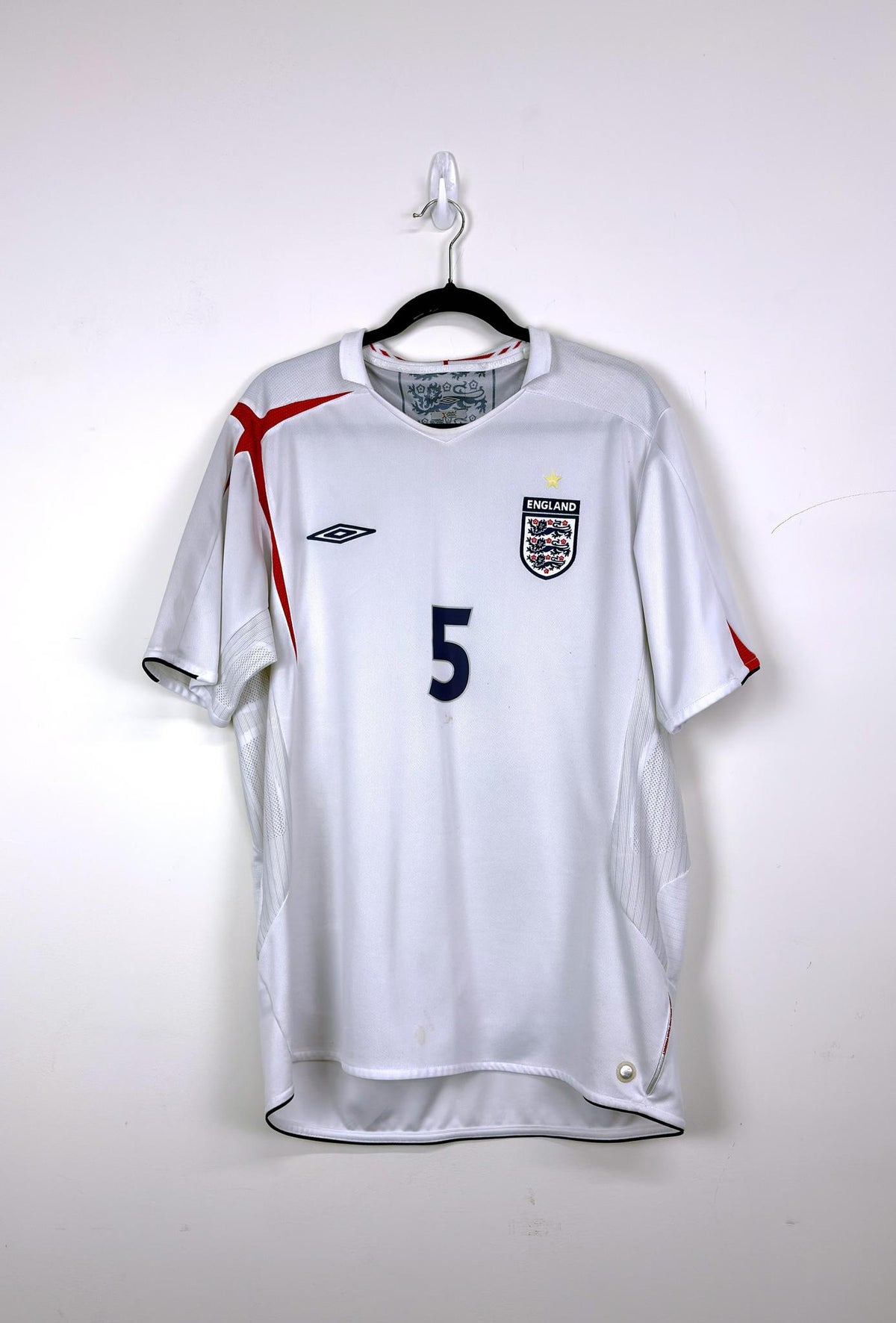 '05-07 England National Football Team Home Kit - 'Carragher #5'