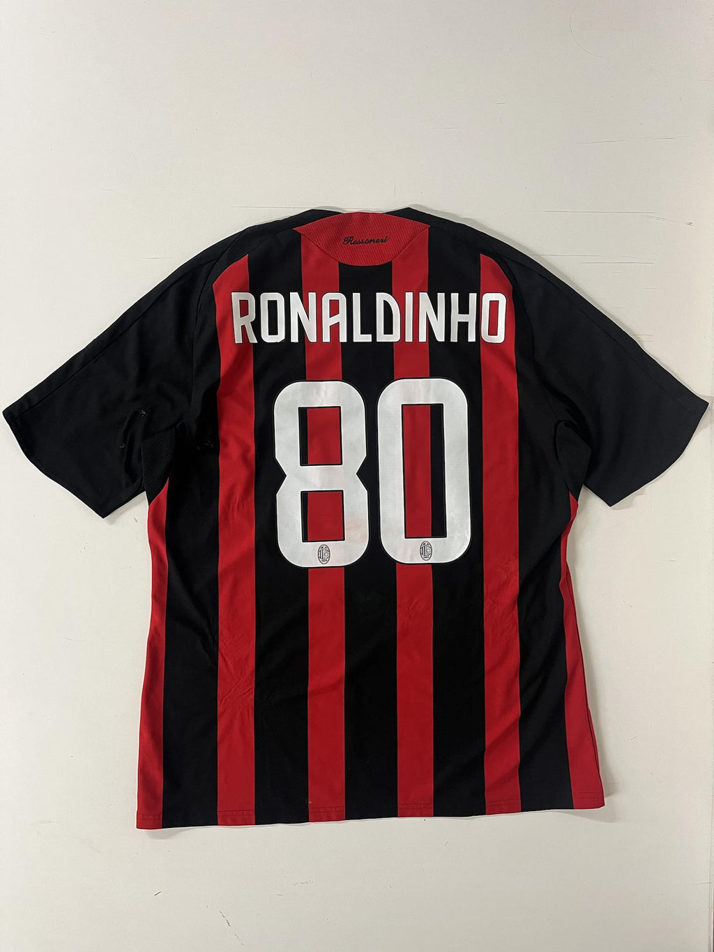 '08-09 AC Milan Home Kit - 'Ronaldinho #80'