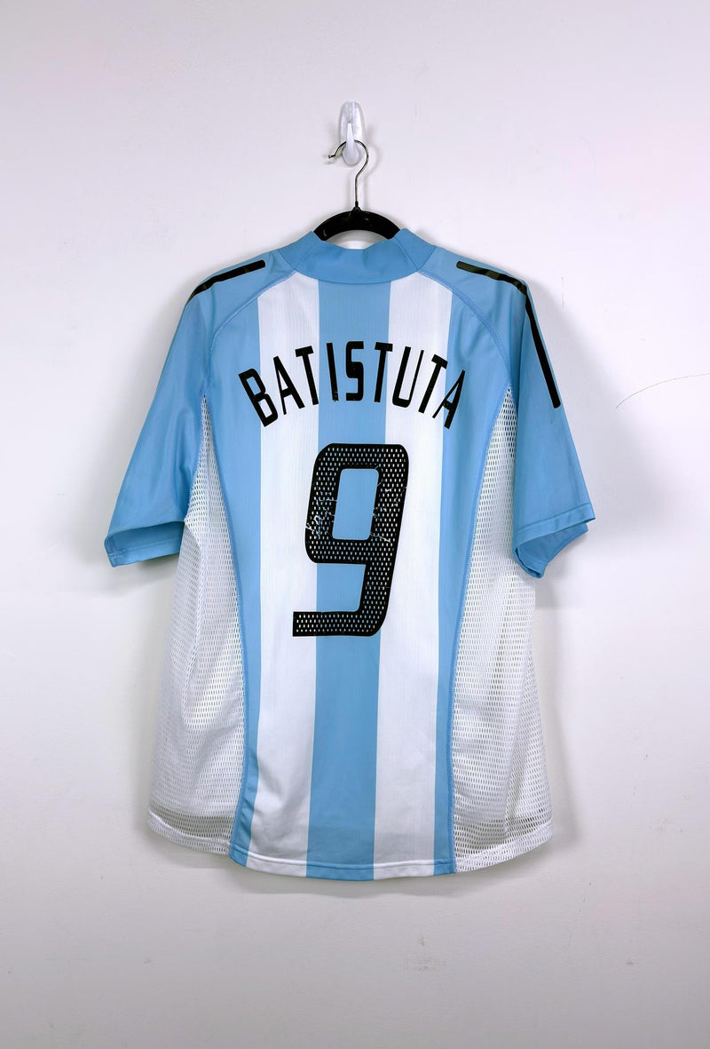'02-04 Argentina National Football Home Kit - 'Batistuta #9'