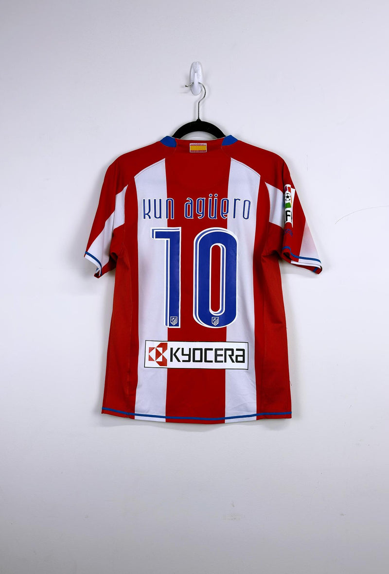 '08 Atletico Madrid Home Kit - 'Kun Agüero #10'