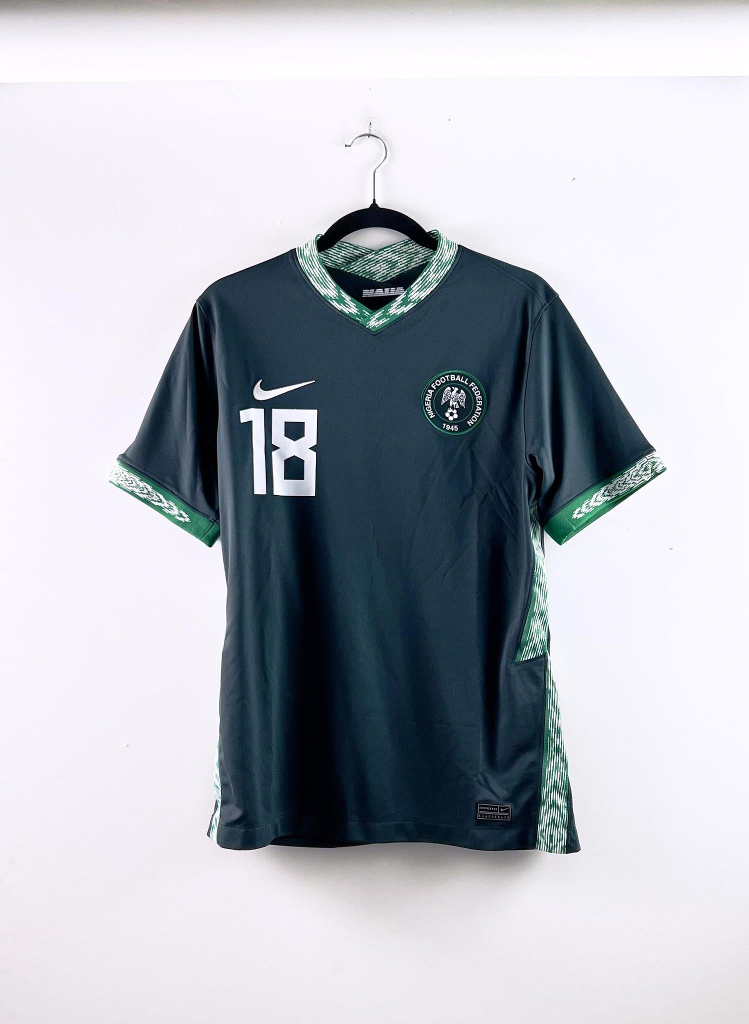 '20-21 Nigeria National Football Team Away Kit - 'Iwobi #18'