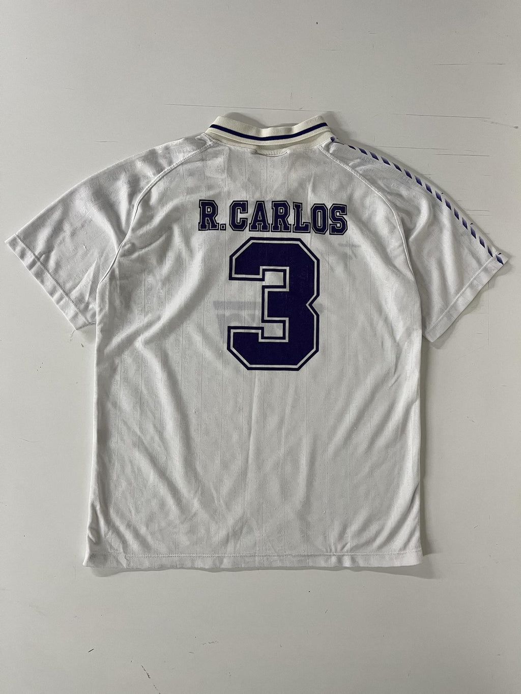 '97-98 Real Madrid Home Kit - 'R. Carlos #3'