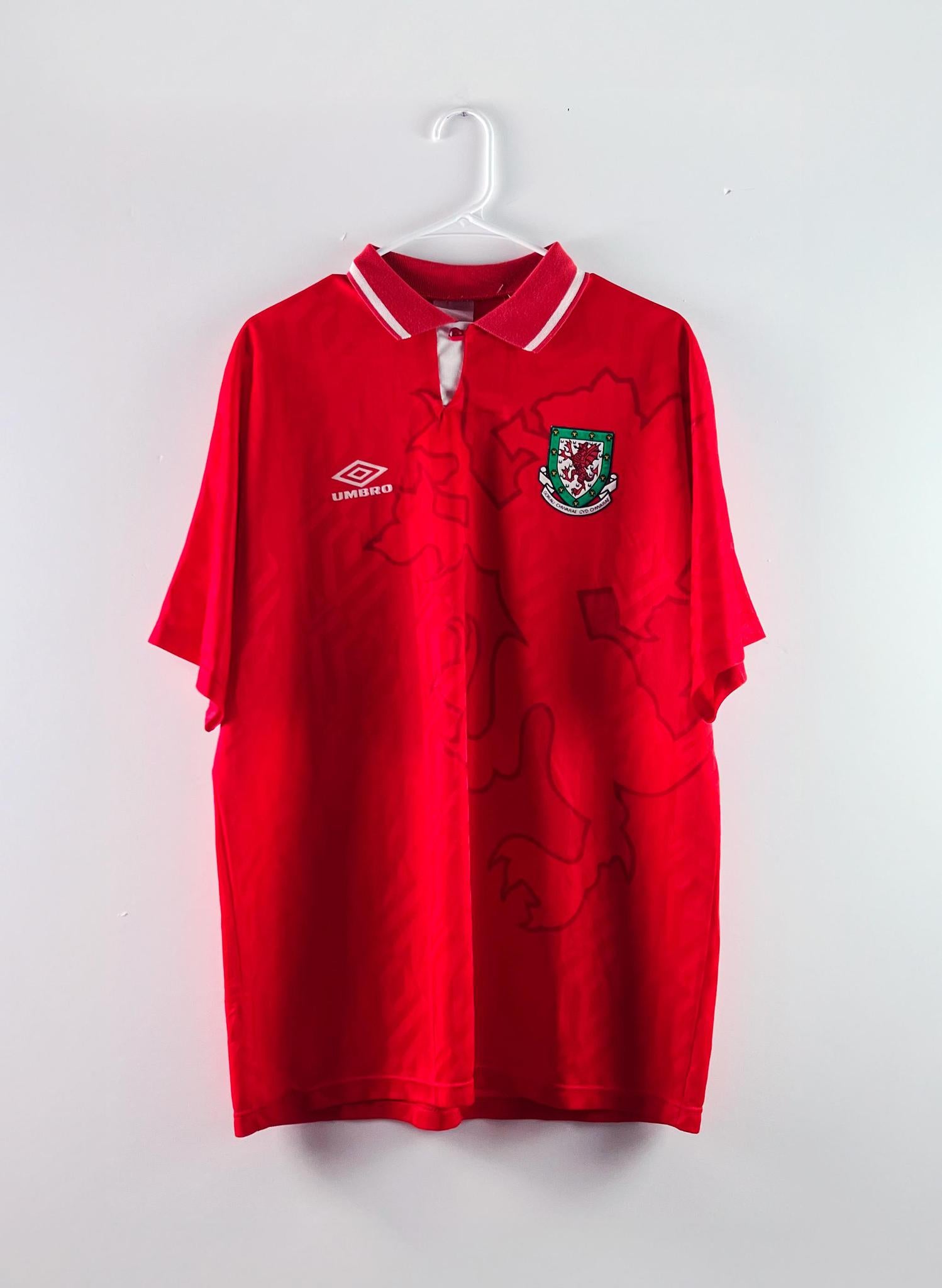 '92-94 Wales National Football Team Home Kit