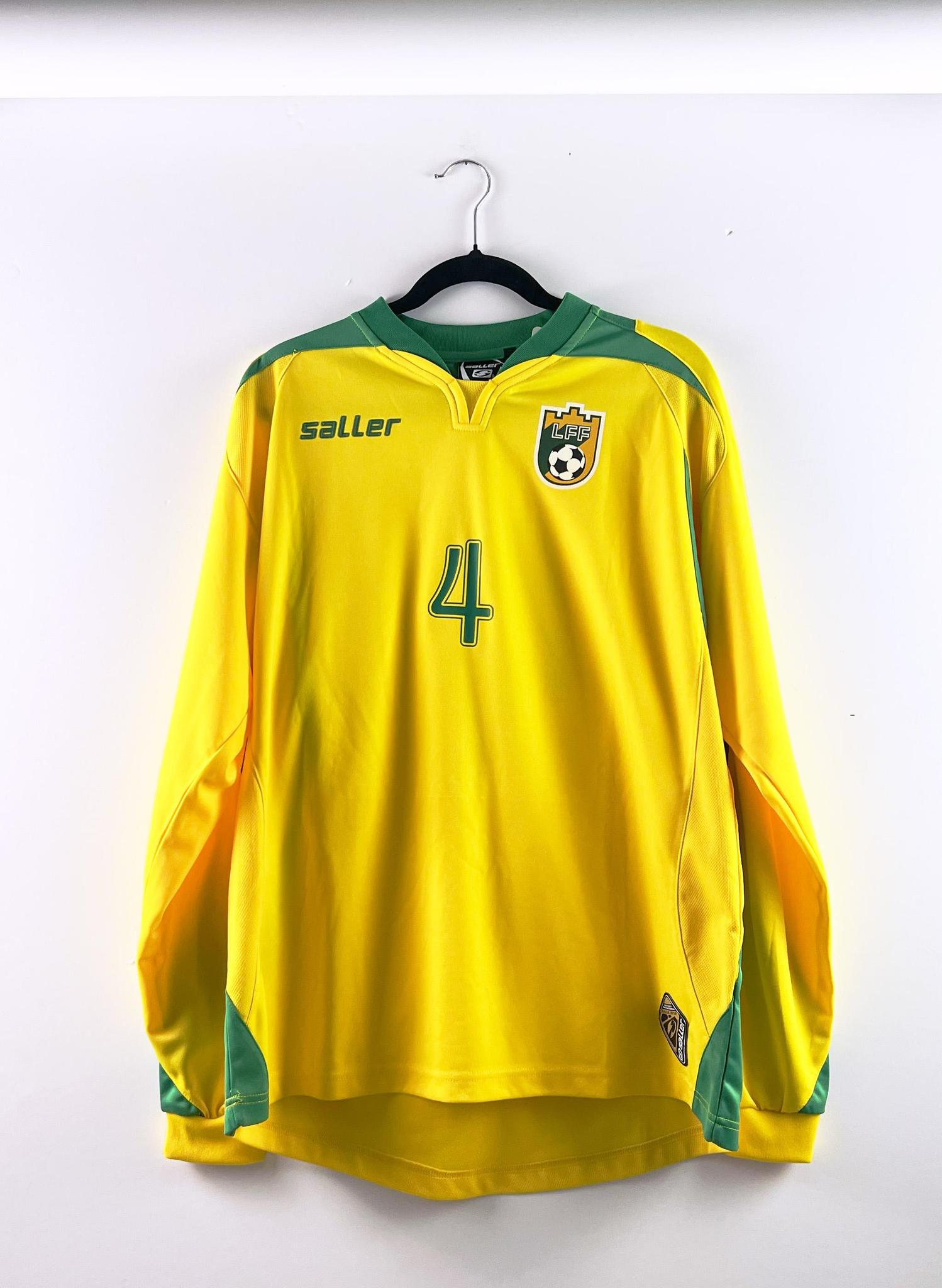 '07-08 Lithuania National Football Team Home Kit - '#4'