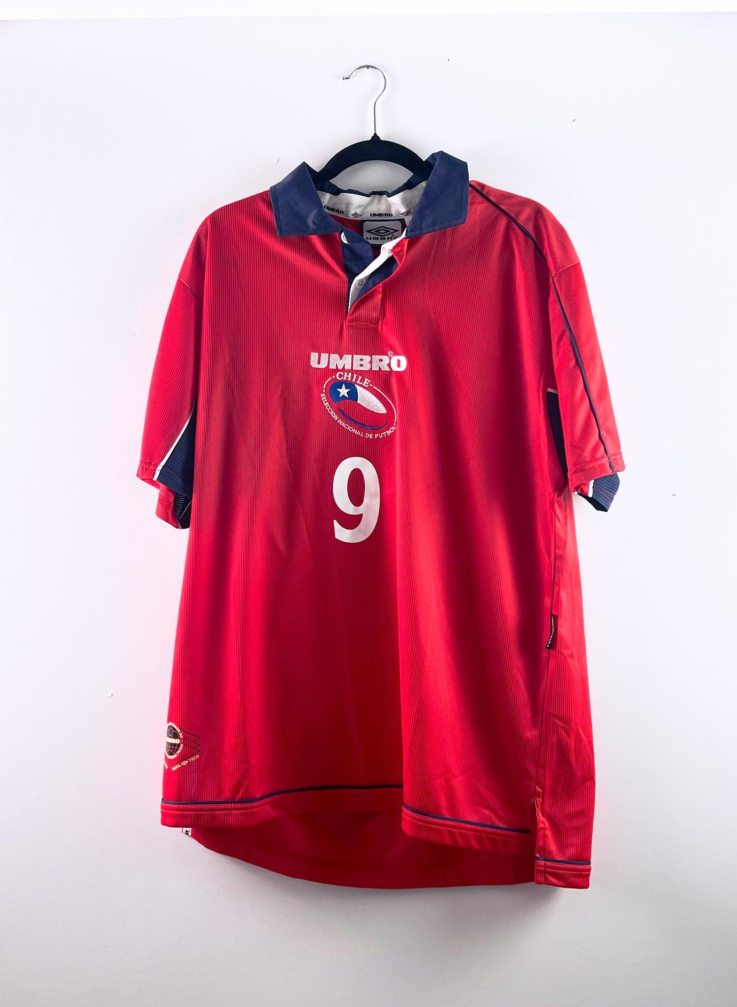 '02 Chile National Football Team Home Kit - 'Zamorano #9'