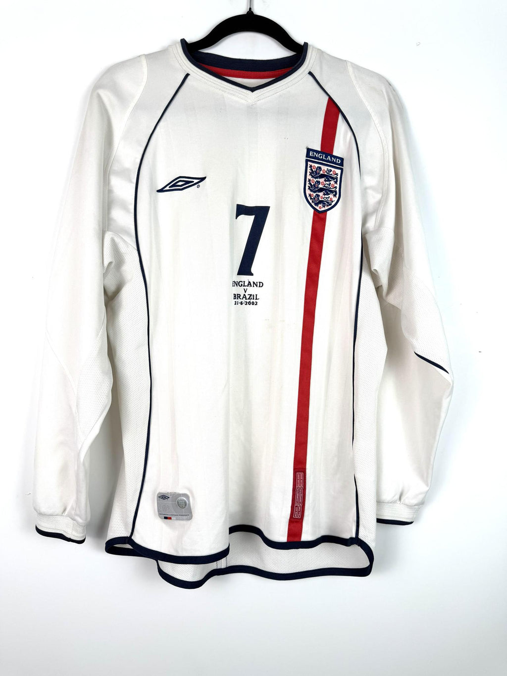'02 England Home - 'Beckham #7'
