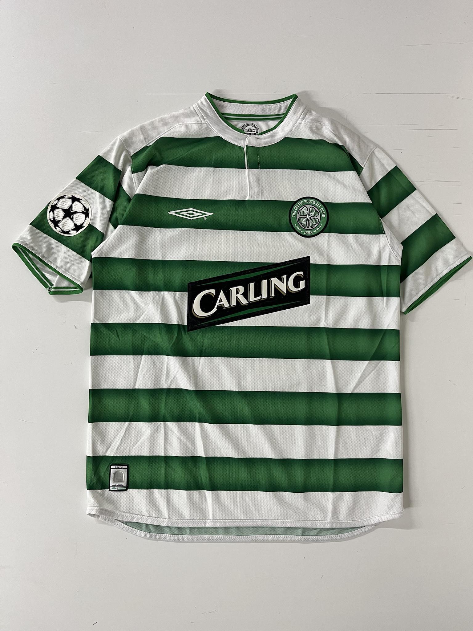 Celtic FC Larsson 7番 シャツ 03-04 Celtic FC Home Kit - 'Larsson #7' – Chromatic