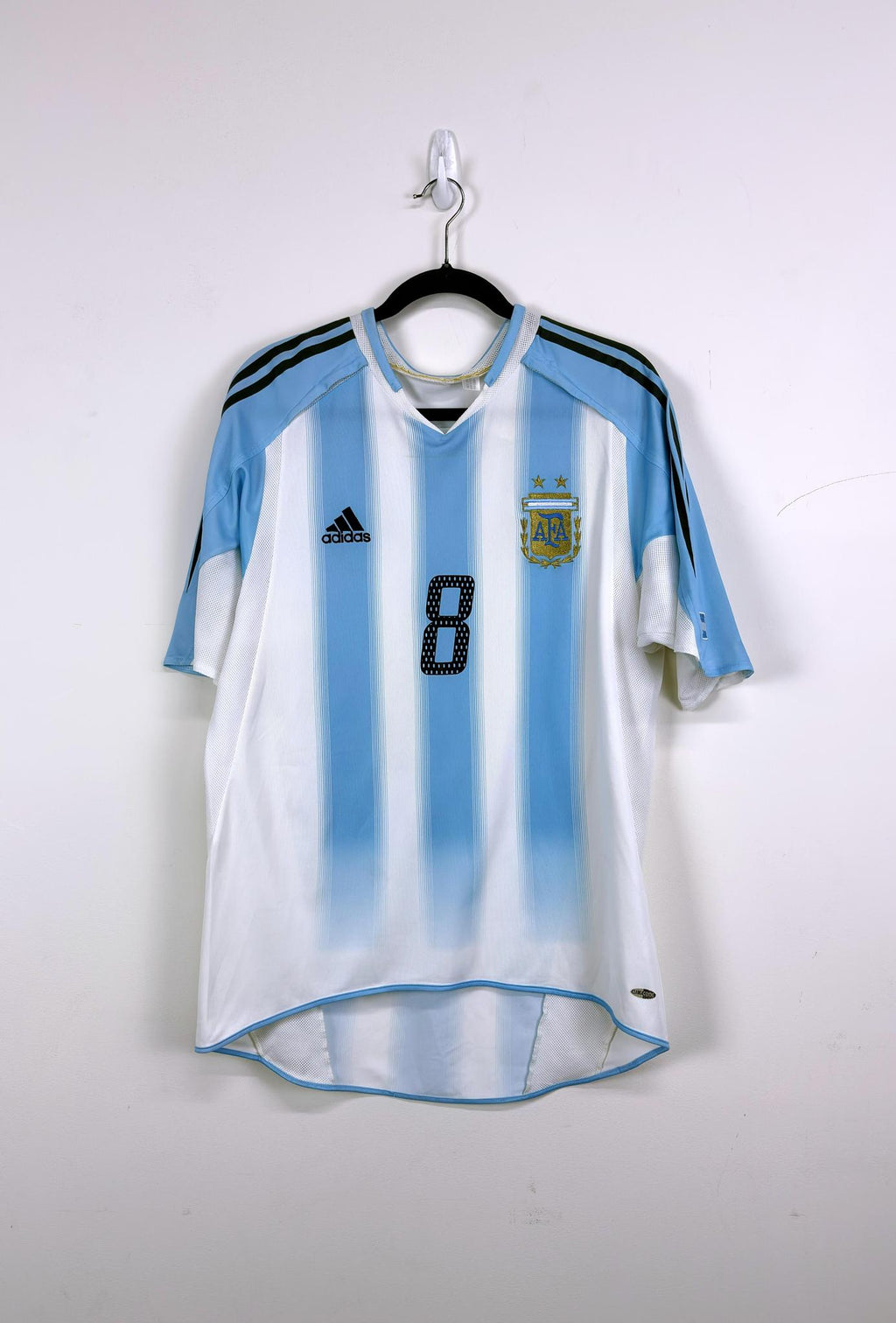 '04 Argentina National Football Home Kit - 'Riqeulme #8'