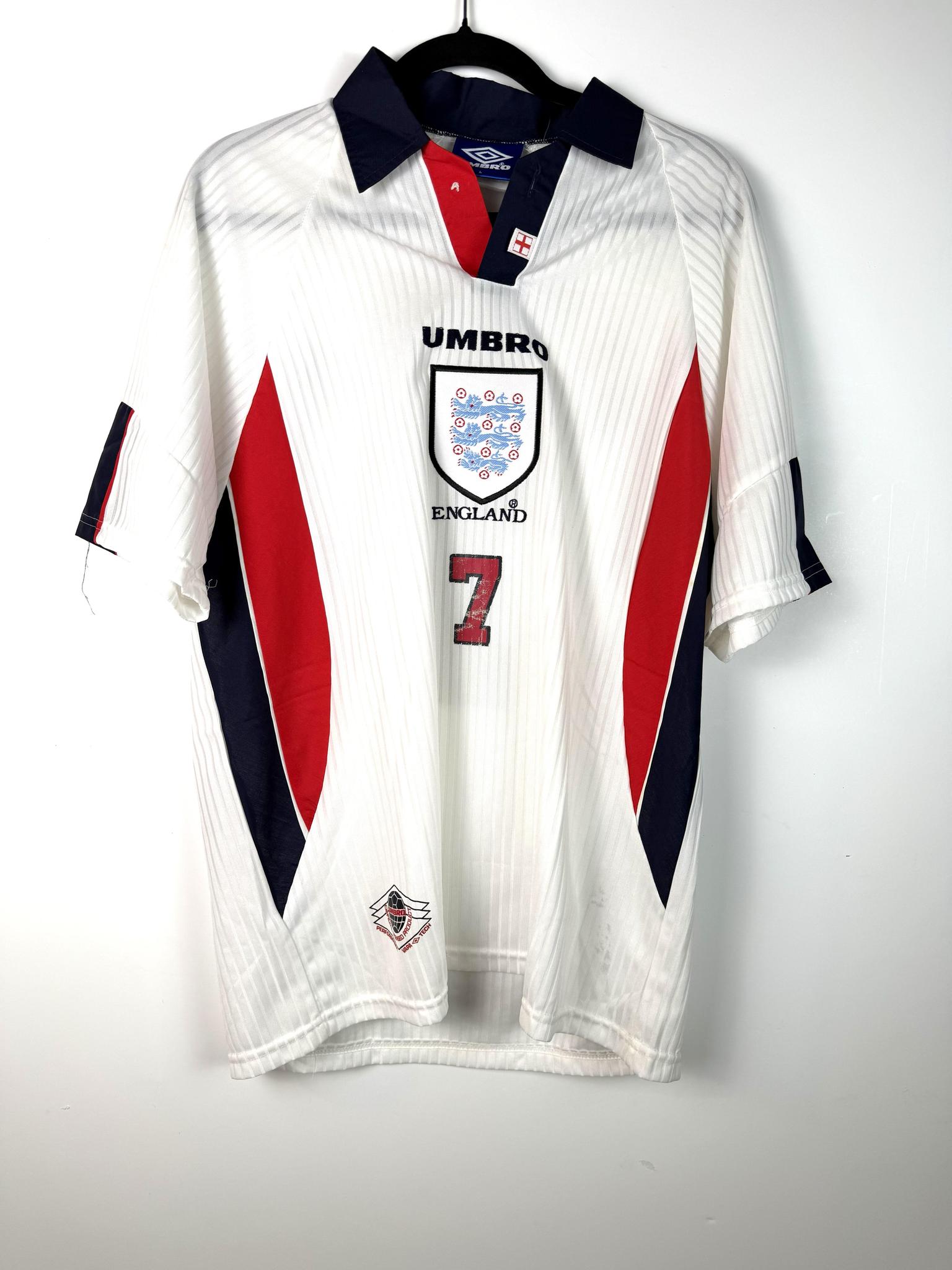 '97 England Home Kit - 'Beckham #7'