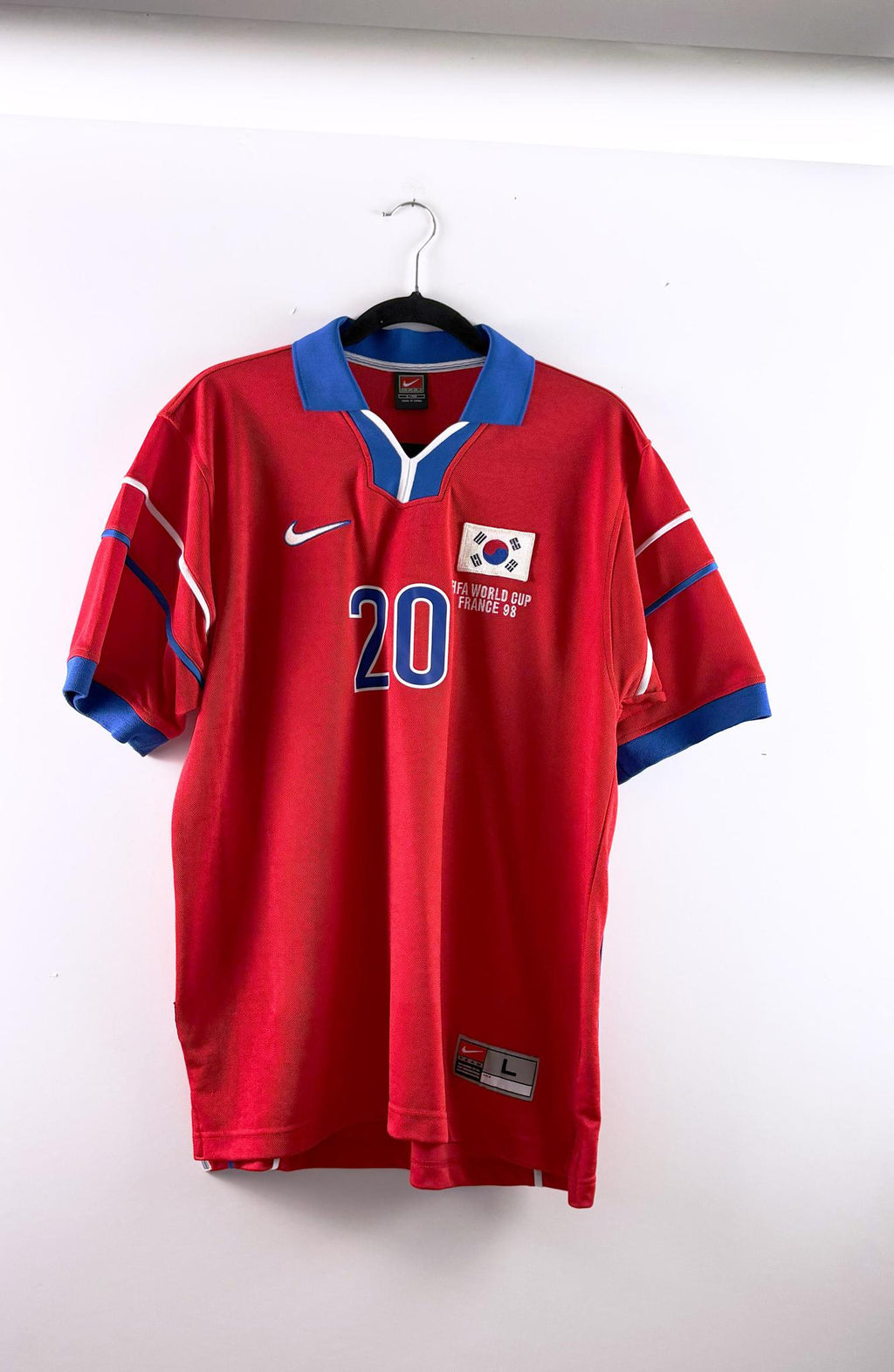 '98 South Korea National Football Team Home Kit - 'M B Hong #20'