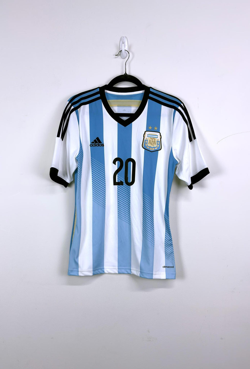 '13 Argentina National Football Team Home Kit - 'Agüero #20'