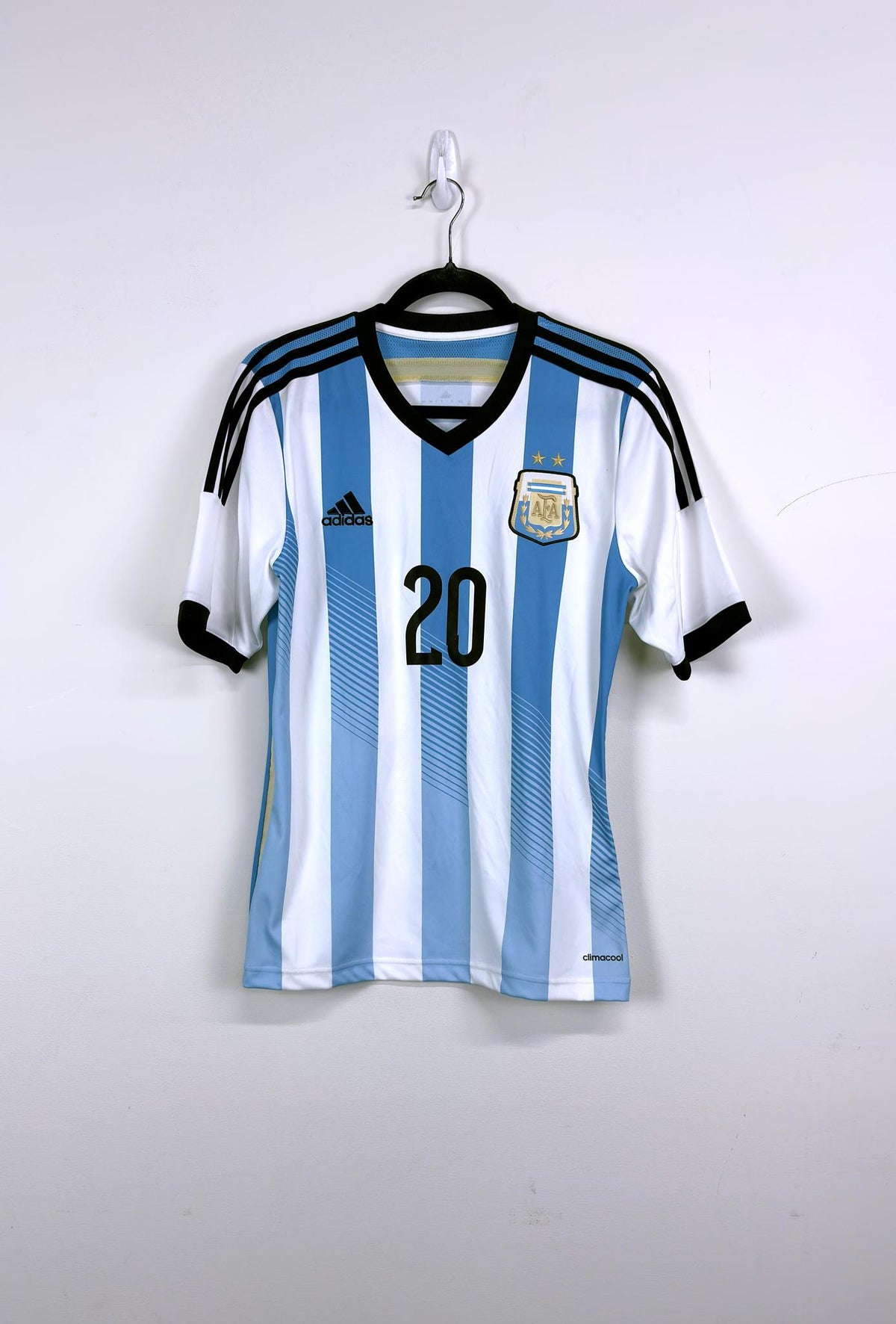 '13 Argentina National Football Team Home Kit - 'Agüero #20'