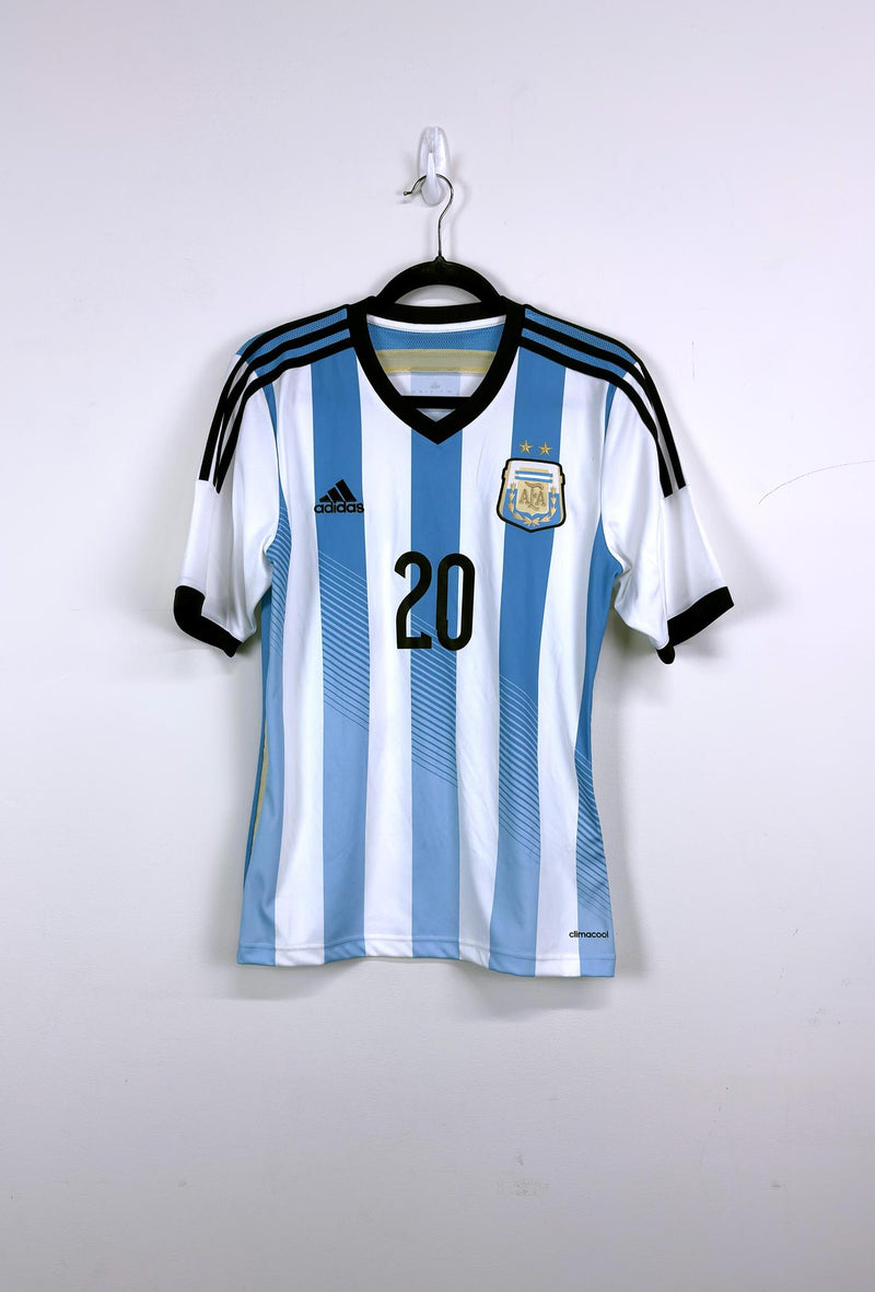 '13 Argentina National Football Team Home Kit - 'Agüero #20'