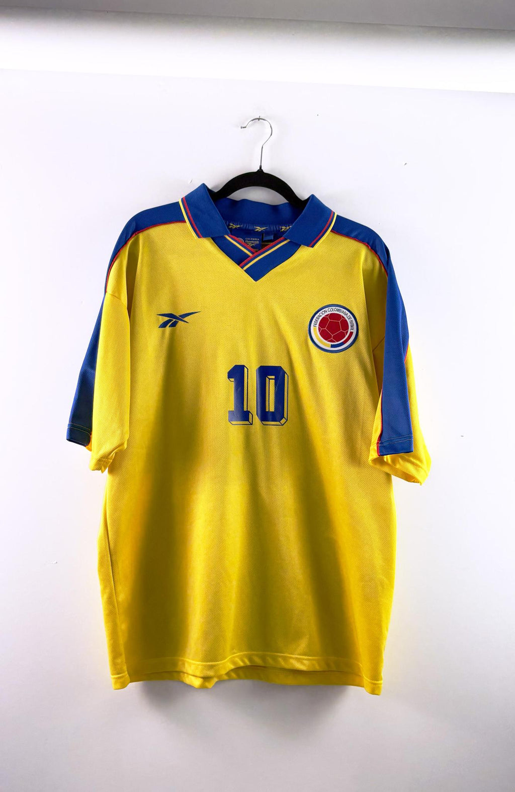 '98 Colombia National Football Team Home Kit -'Valderrama #10'