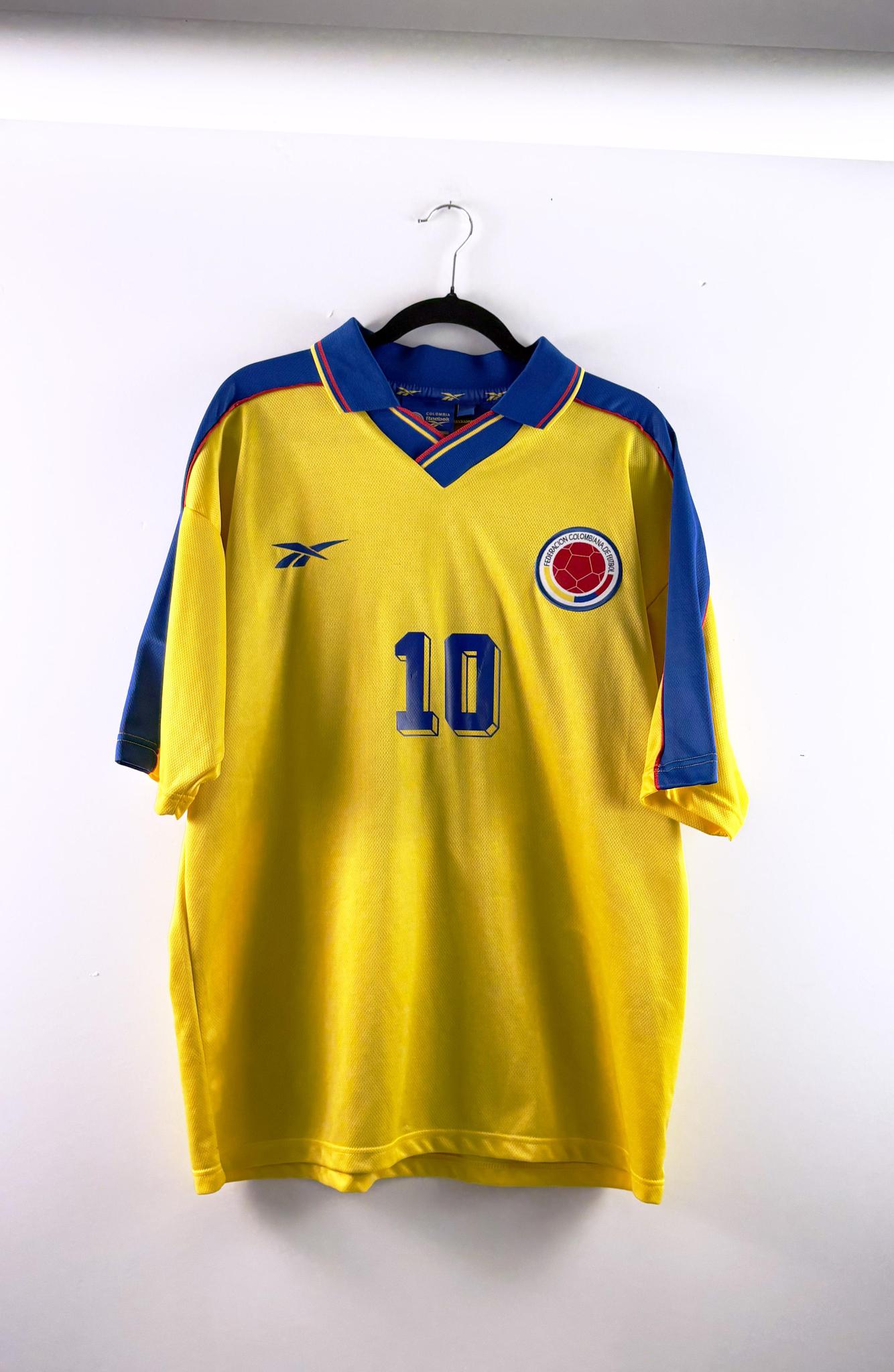 '98 Colombia National Football Team Home Kit -'Valderrama #10'